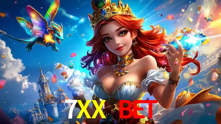 A princesa de um reino de fantasia mágico, com seu pequeno dragão, apresentando um mundo de prêmios encantados nos jogos de caça-níqueis do cassino 7XX BET.