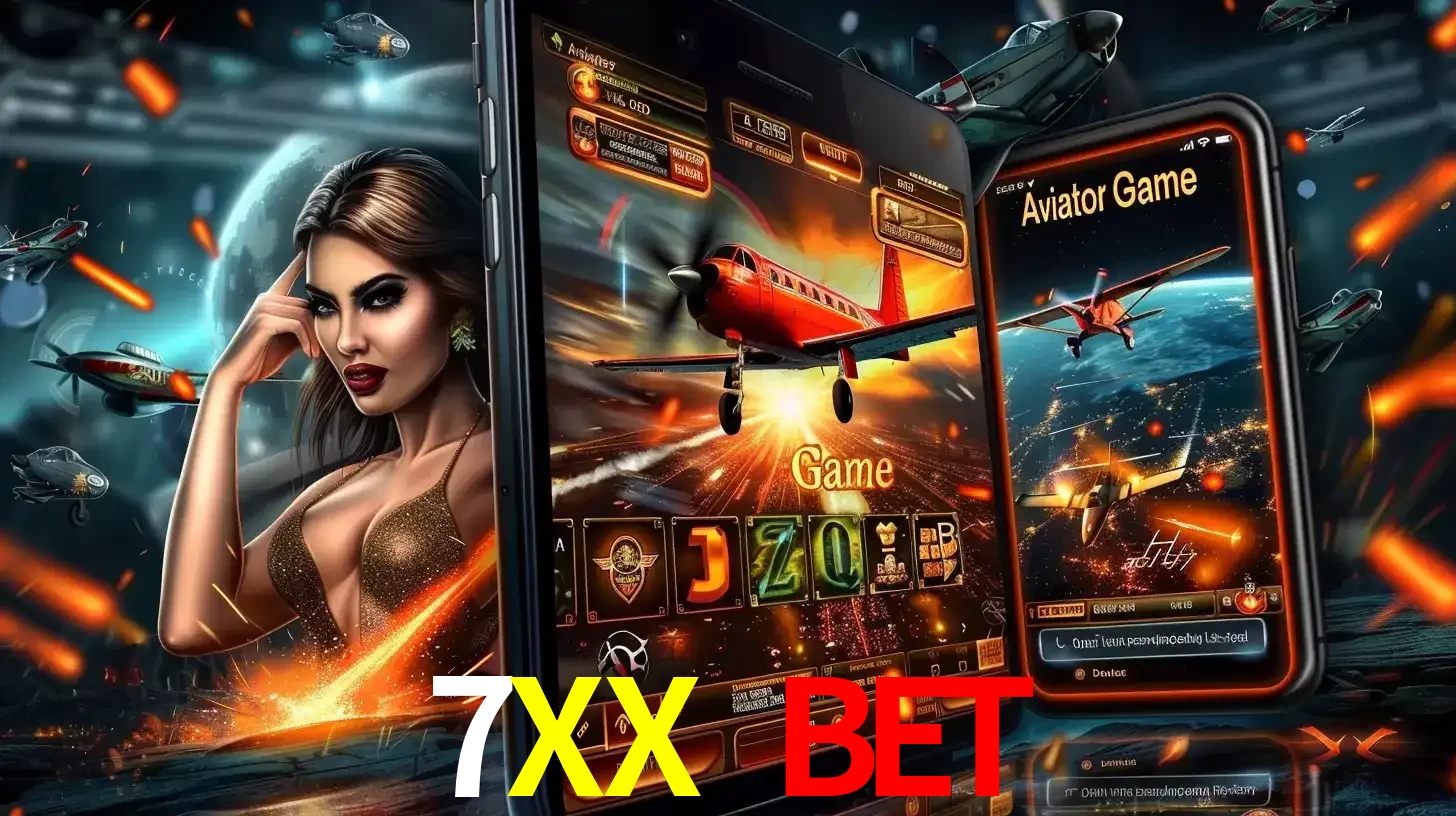 Mulher estilosa cercada por telas que exibem a jogabilidade do Aviator, capturando a intensidade e a estratégia deste popular crash game oferecido pelo 7XX BET.